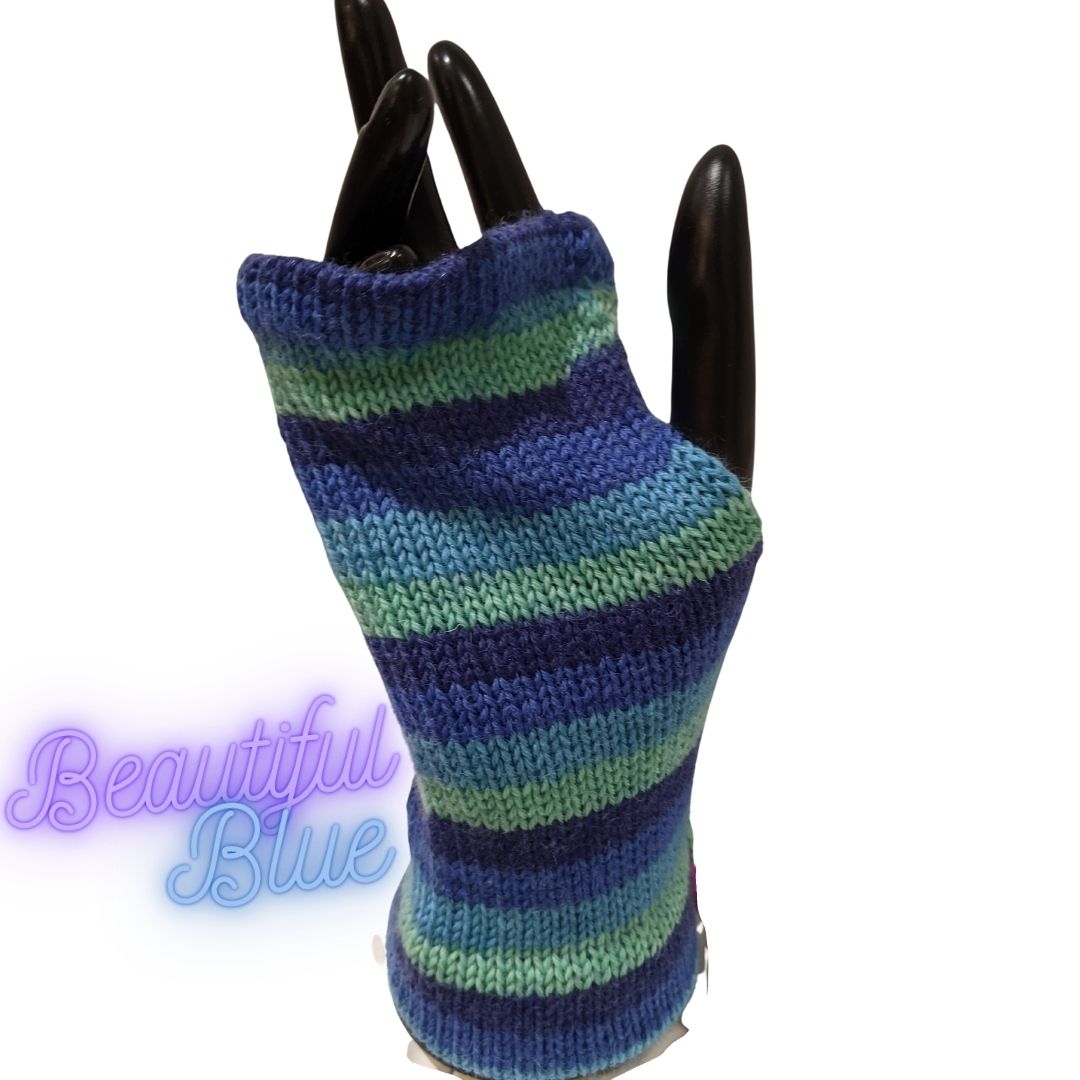 Wrist Warmers - 4 colour choices. One Size (Blended Wool)
