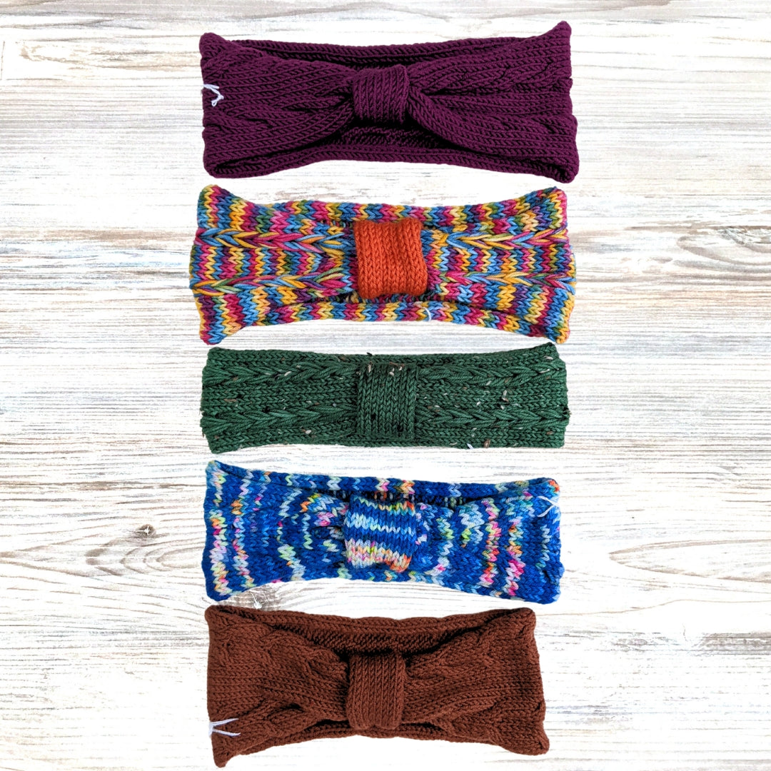 One-of-a-kind Merino Wool Headbands (check listing for all styles)