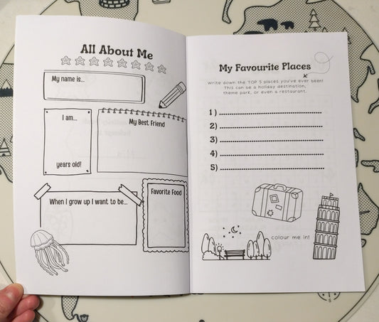 Summertime Kids Activity Book - A5 Notebook. Dot to Dot, word searches & more