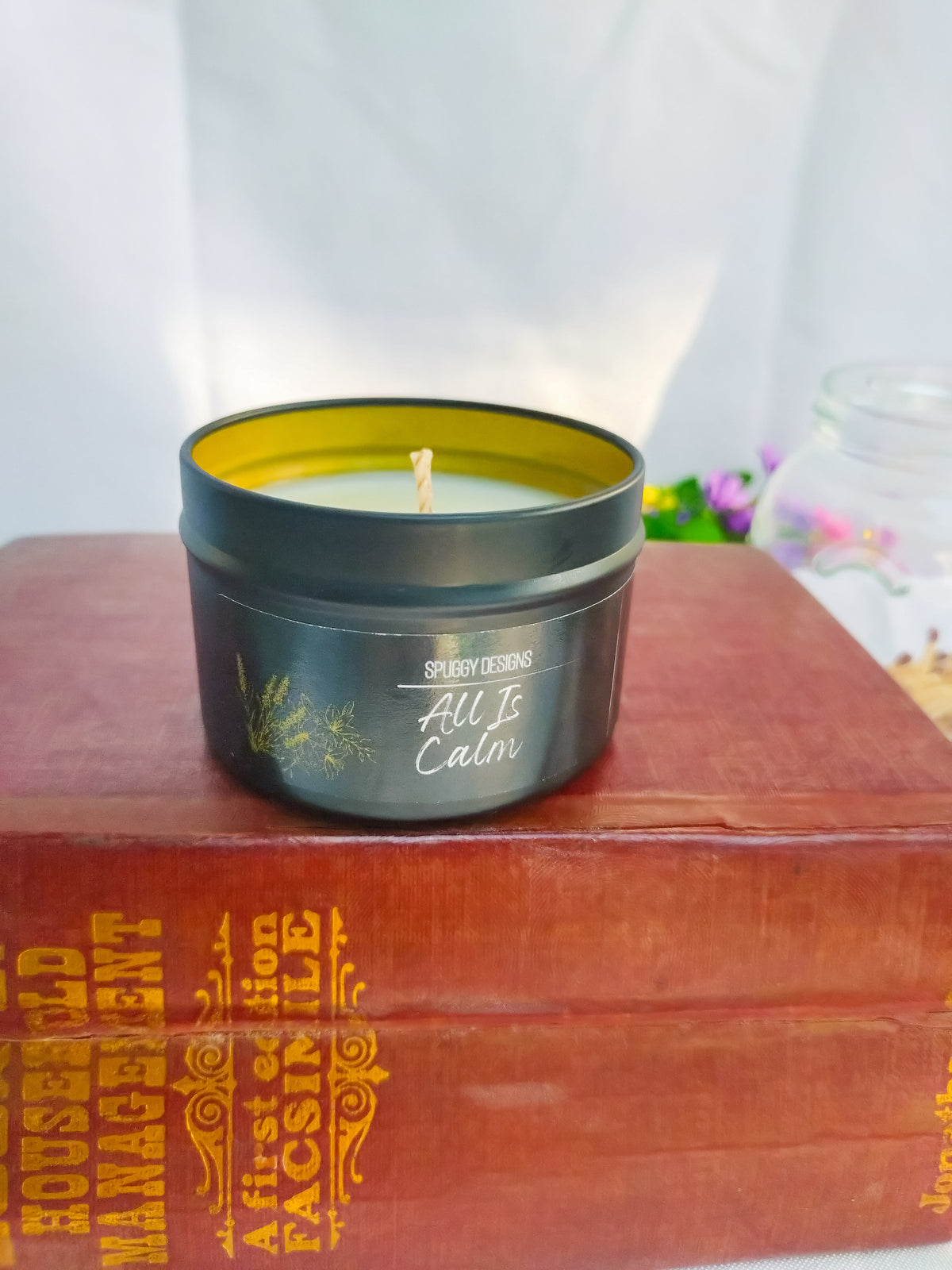 All is Calm Candle – Hand Poured Soy Wax | Warm Florals & Creamy Woods