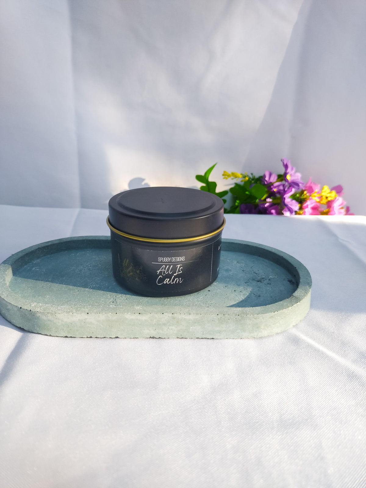 All is Calm Candle – Hand Poured Soy Wax | Warm Florals & Creamy Woods