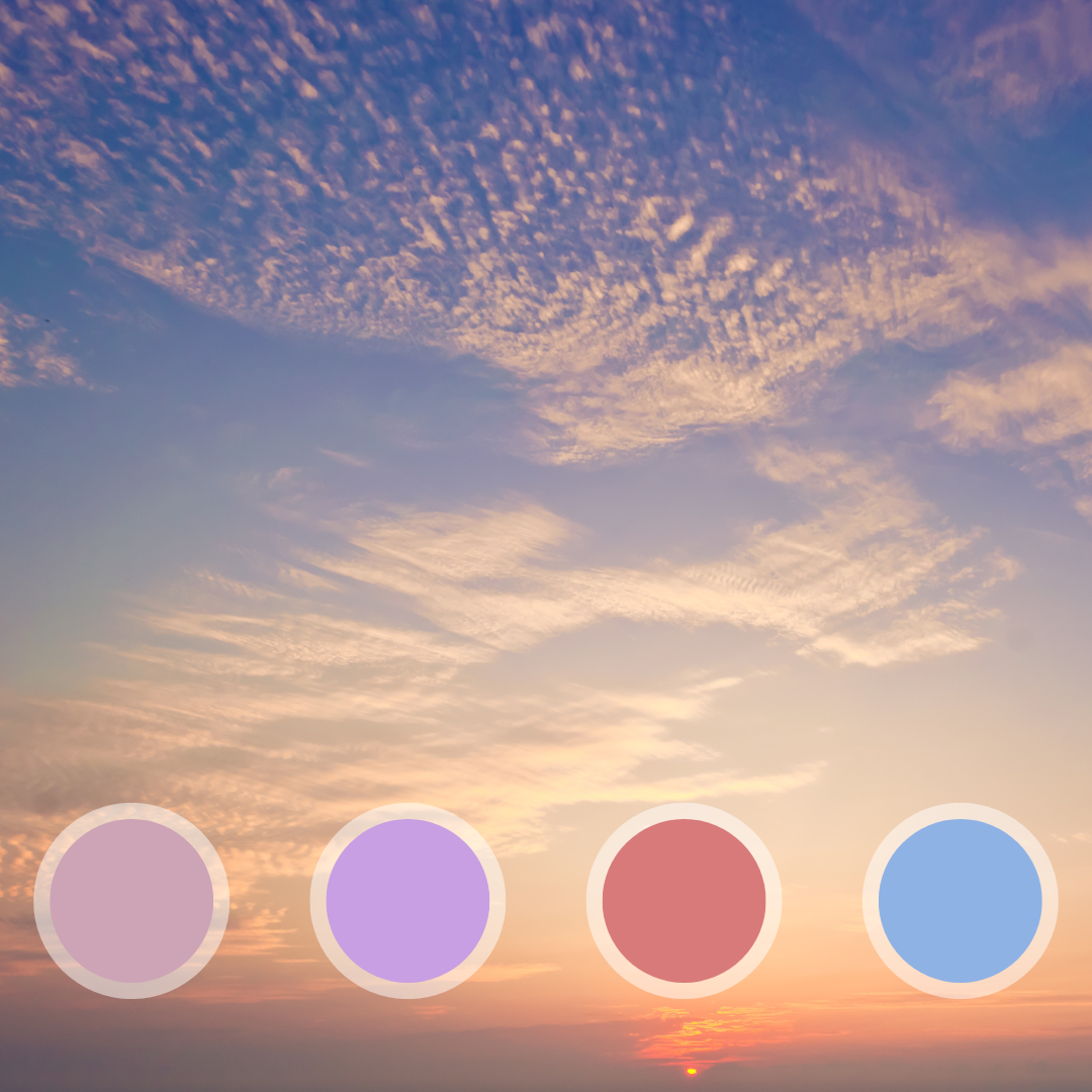 Colourway: Dawn (pale primrose, coral, lilac, and sky blue).
The colour inspiration for our 'Dawn' jumper vest is the sky at dawn.