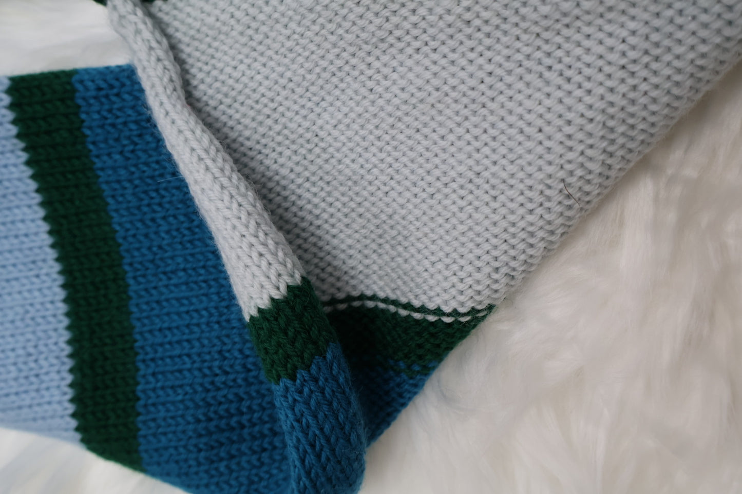 Ready-to-Ship | Handmade 100% Merino Wool Scarf – Luxury Sustainable Christmas Gift