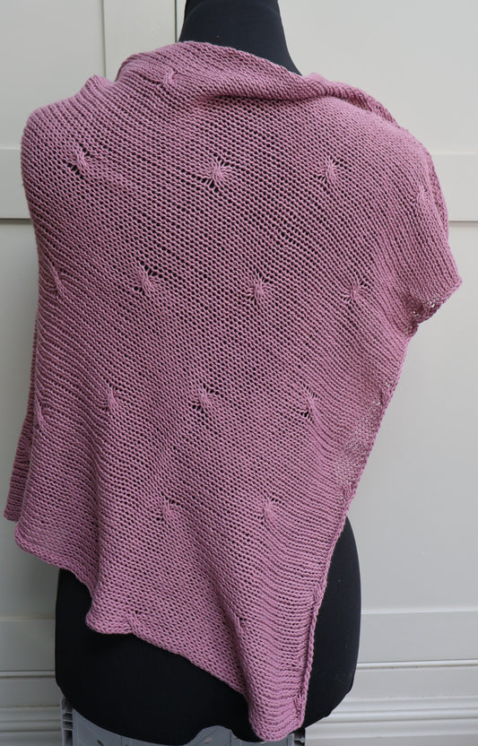 SALE: Cotton Poncho - Lilac