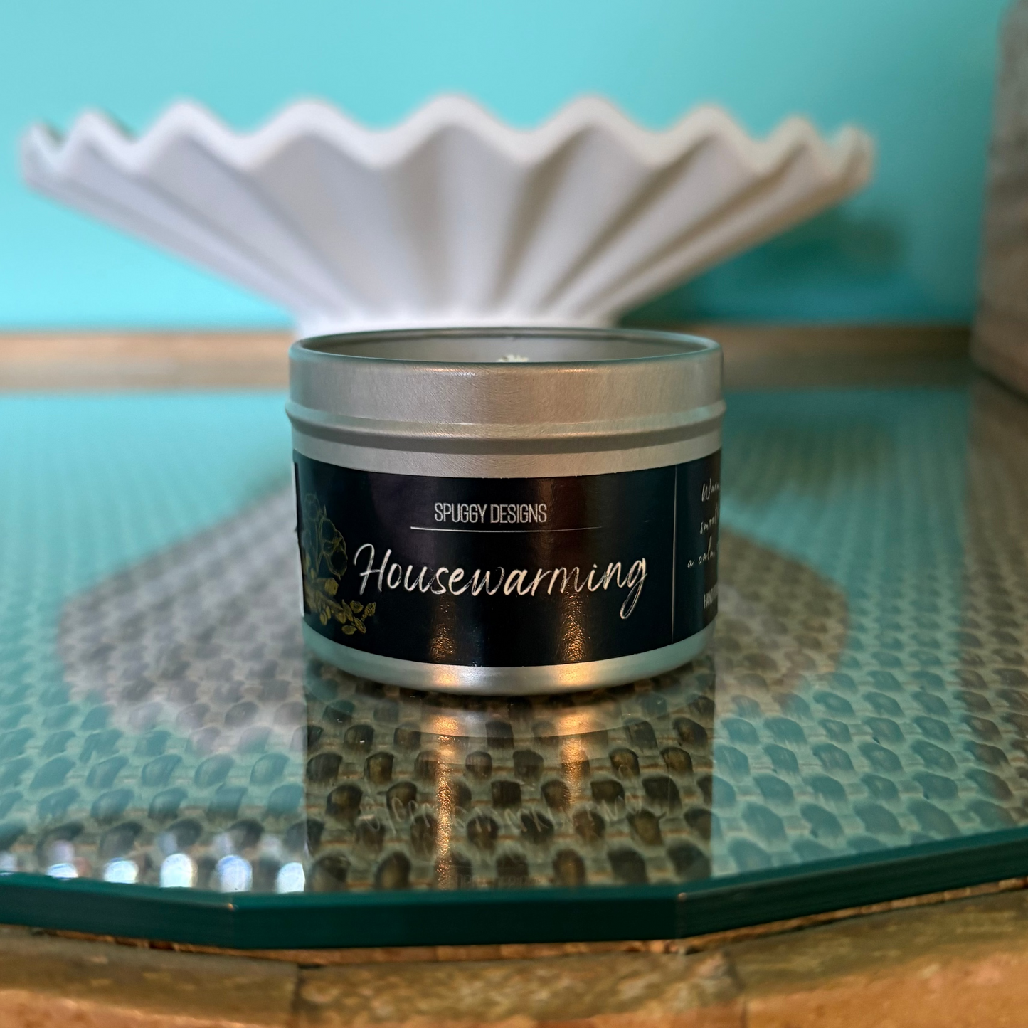 Housewarming Soy Wax Candle – Warm Sandalwood & Amber (Hand Poured)