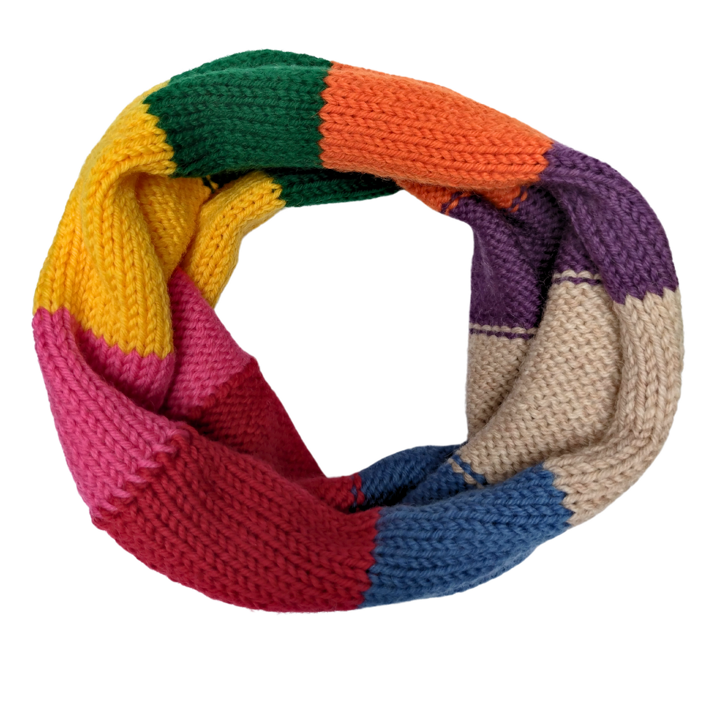 Rainbow Stripe Merino Snoods