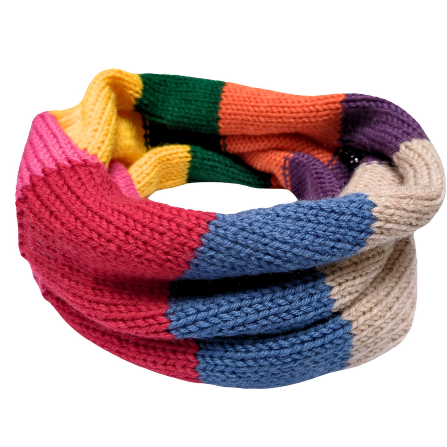 Rainbow Stripe Merino Snoods
