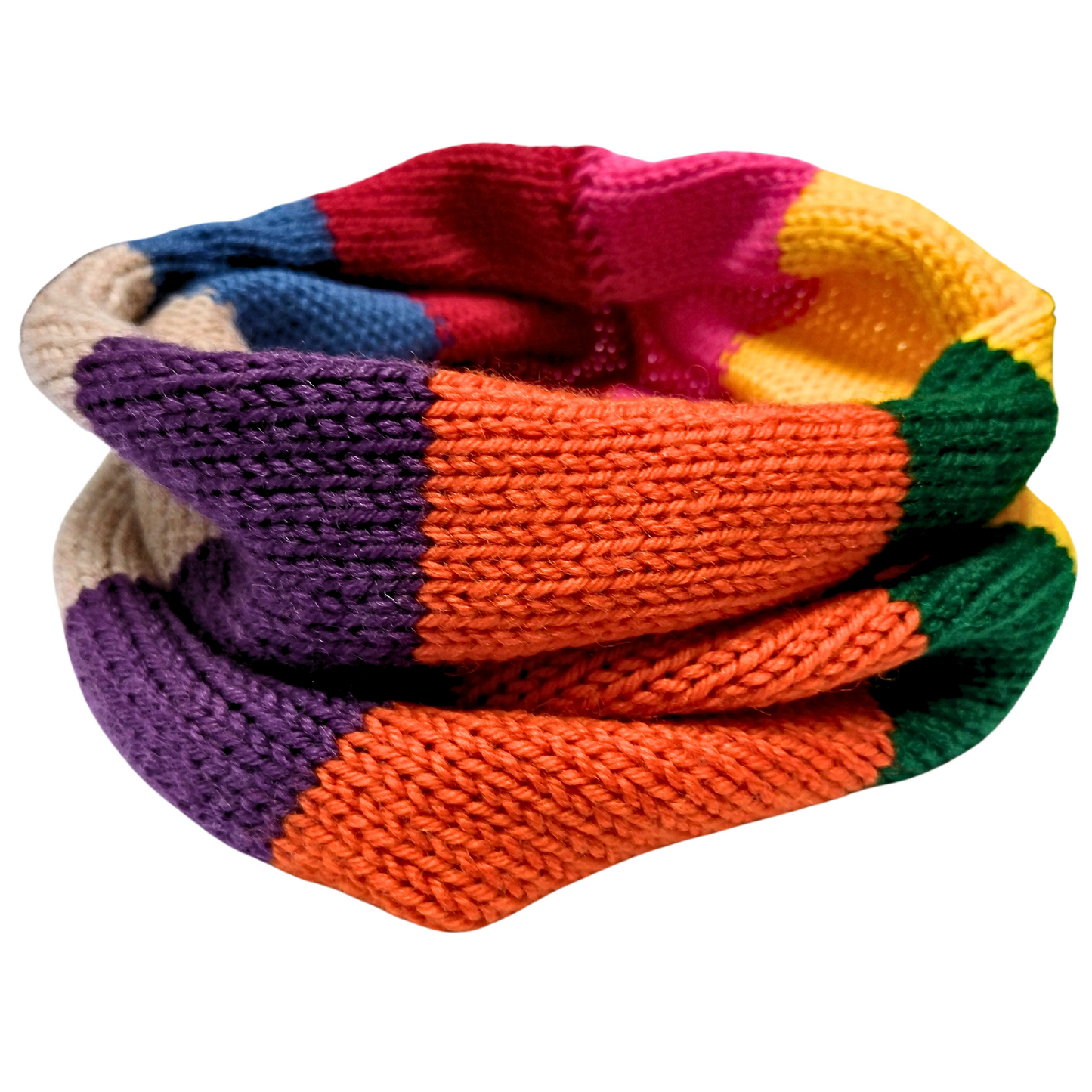 Rainbow Stripe Merino Snoods