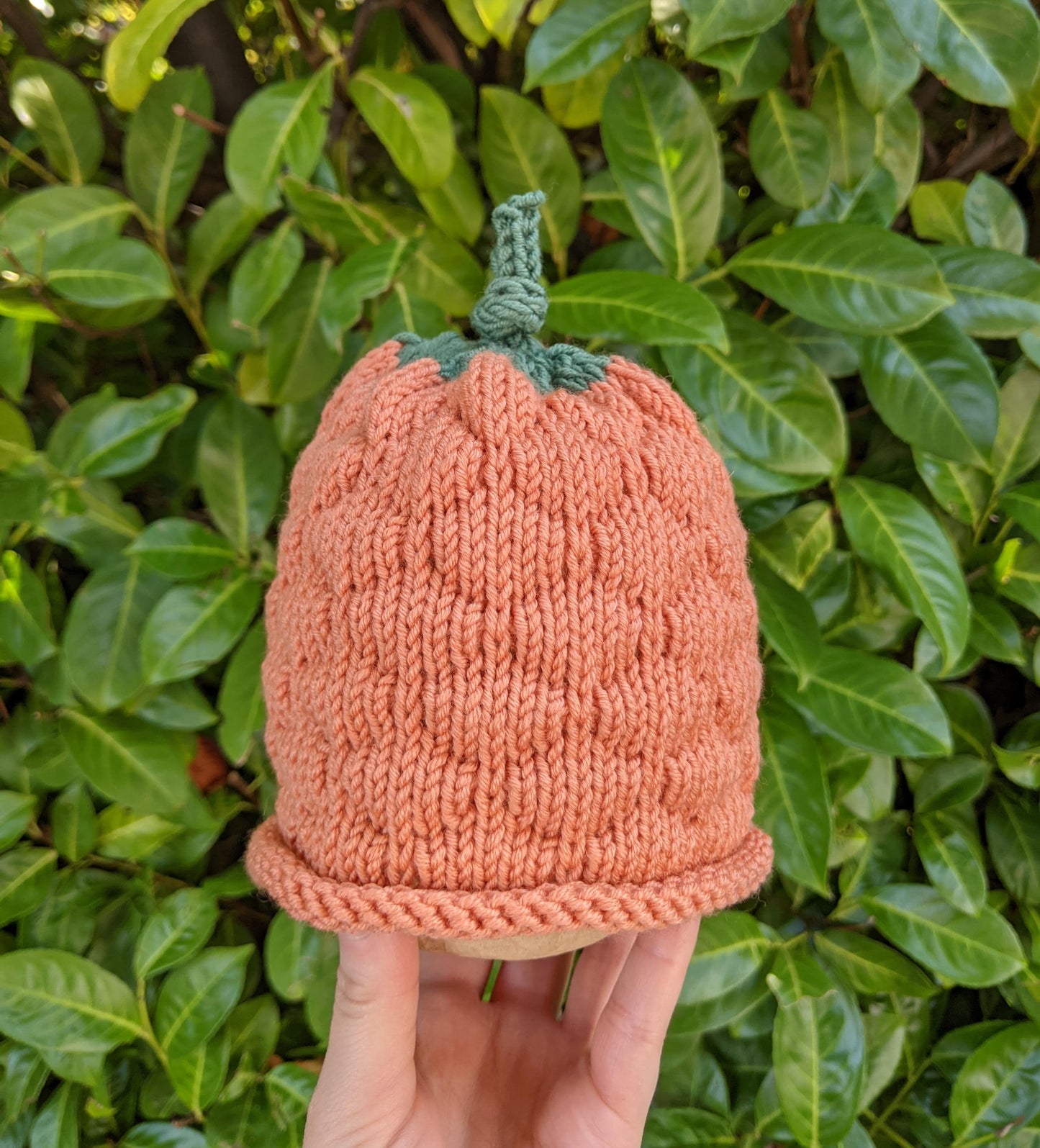 Baby Bumpy Pumpkin Hat - Merino wool