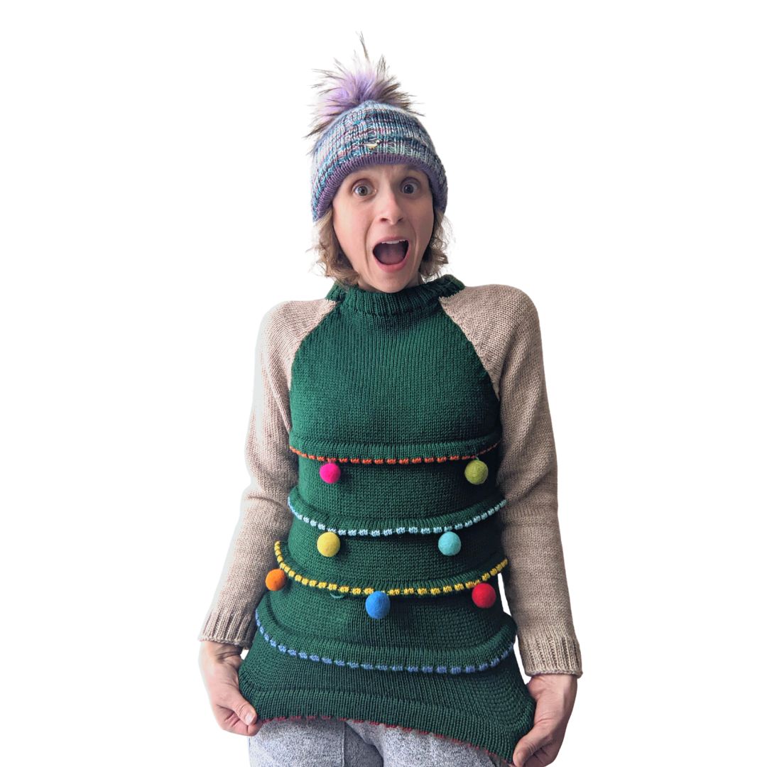 Adults Merino Wool Winter 'Garland' Jumper (Made to order)
