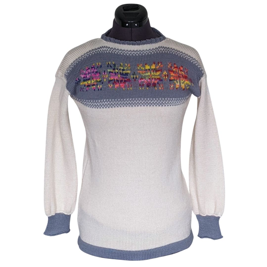 'Rainbow Snowflake' Merino Jumper (Made to order)