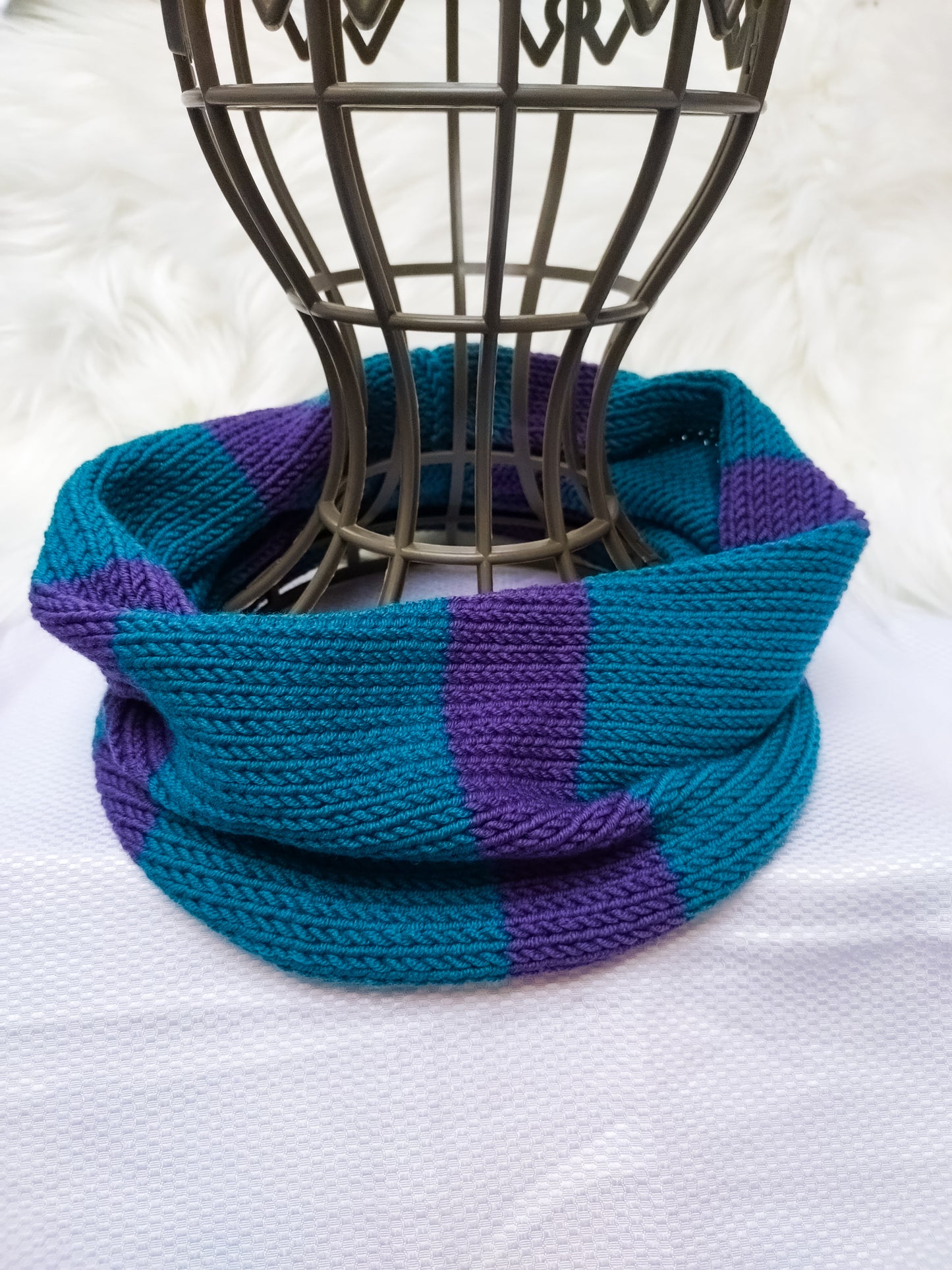 Made For You – Custom Bold Stripe Merino Snood
