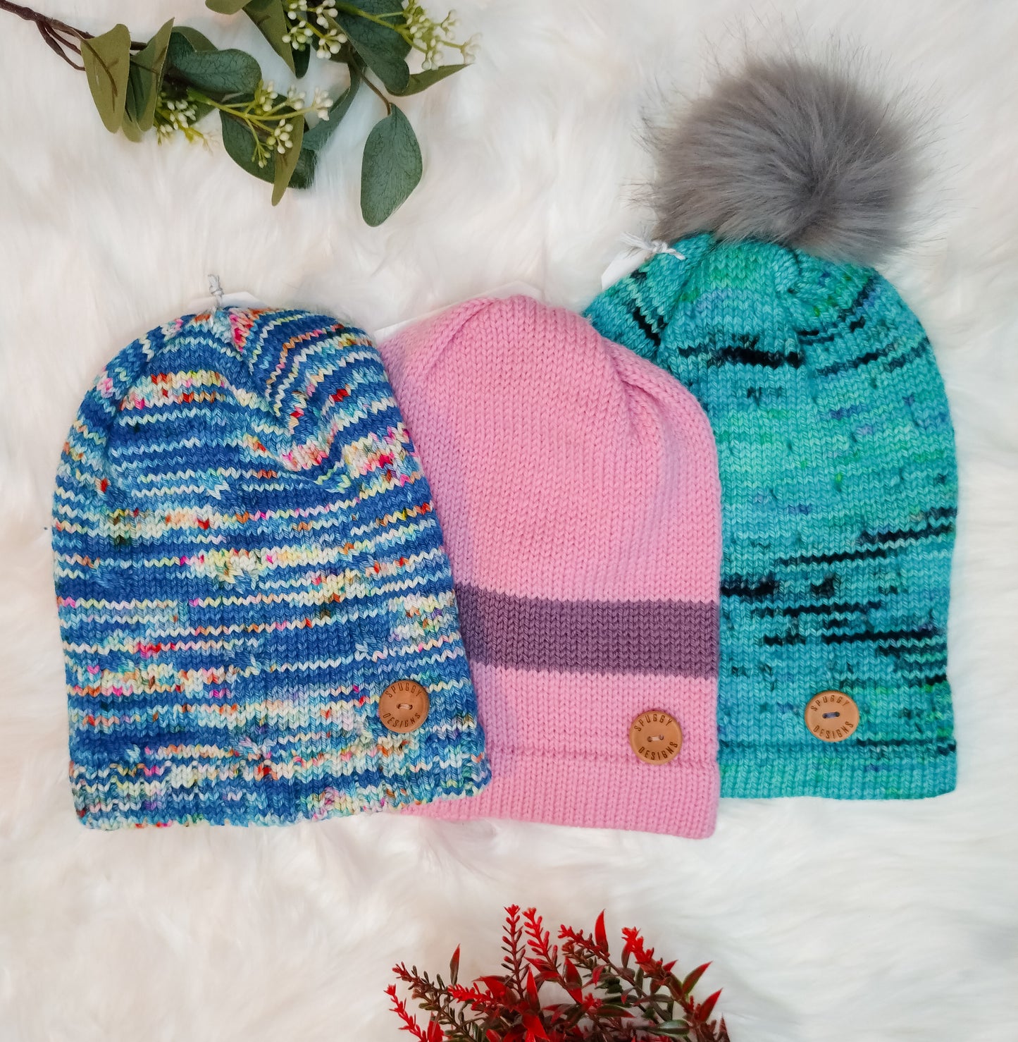 Merino Wool Slouch Hats (different colours & styles - sustainable knitted hats
