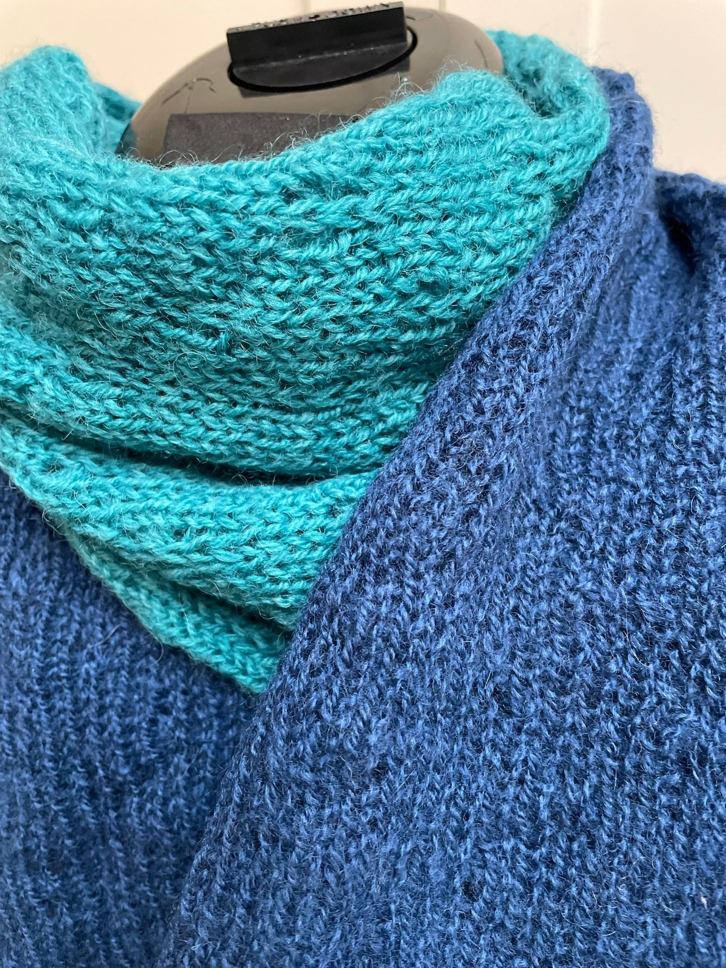 British Wool Scarf - Handmade using hand dyed yarn
