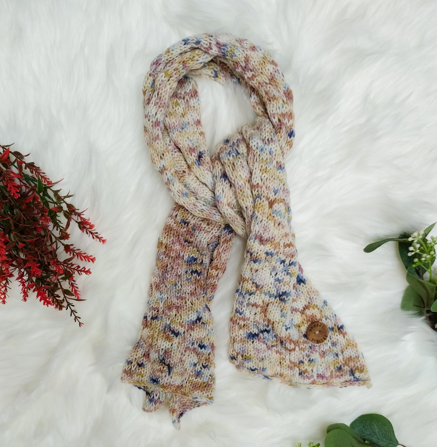 One-of-a-kind Merino Reversible Scarves (different colours/styles available)