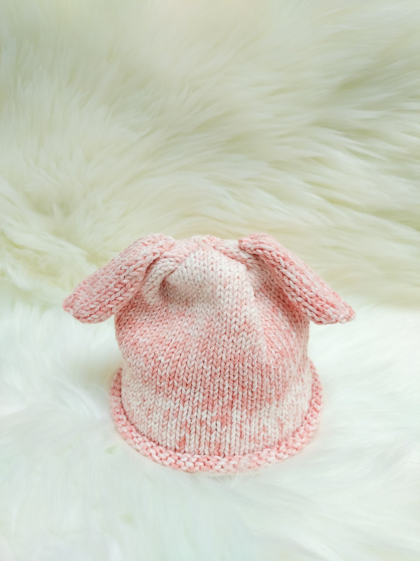 Baby Bunny Hat – 6–12 Months, Soft Cotton or Merino | 6 Colours
