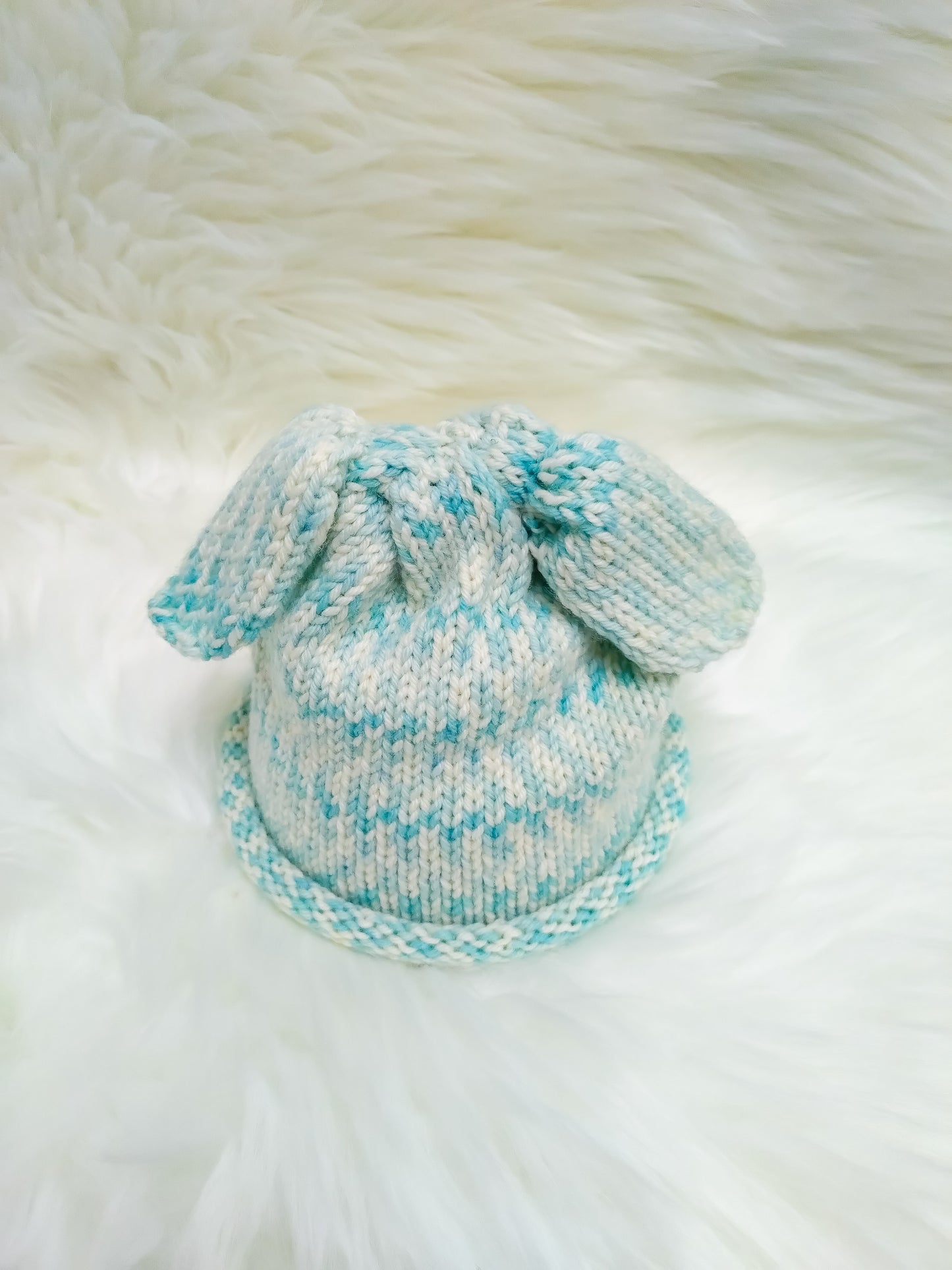 Baby Bunny Hat – 6–12 Months, Soft Cotton or Merino | 6 Colours