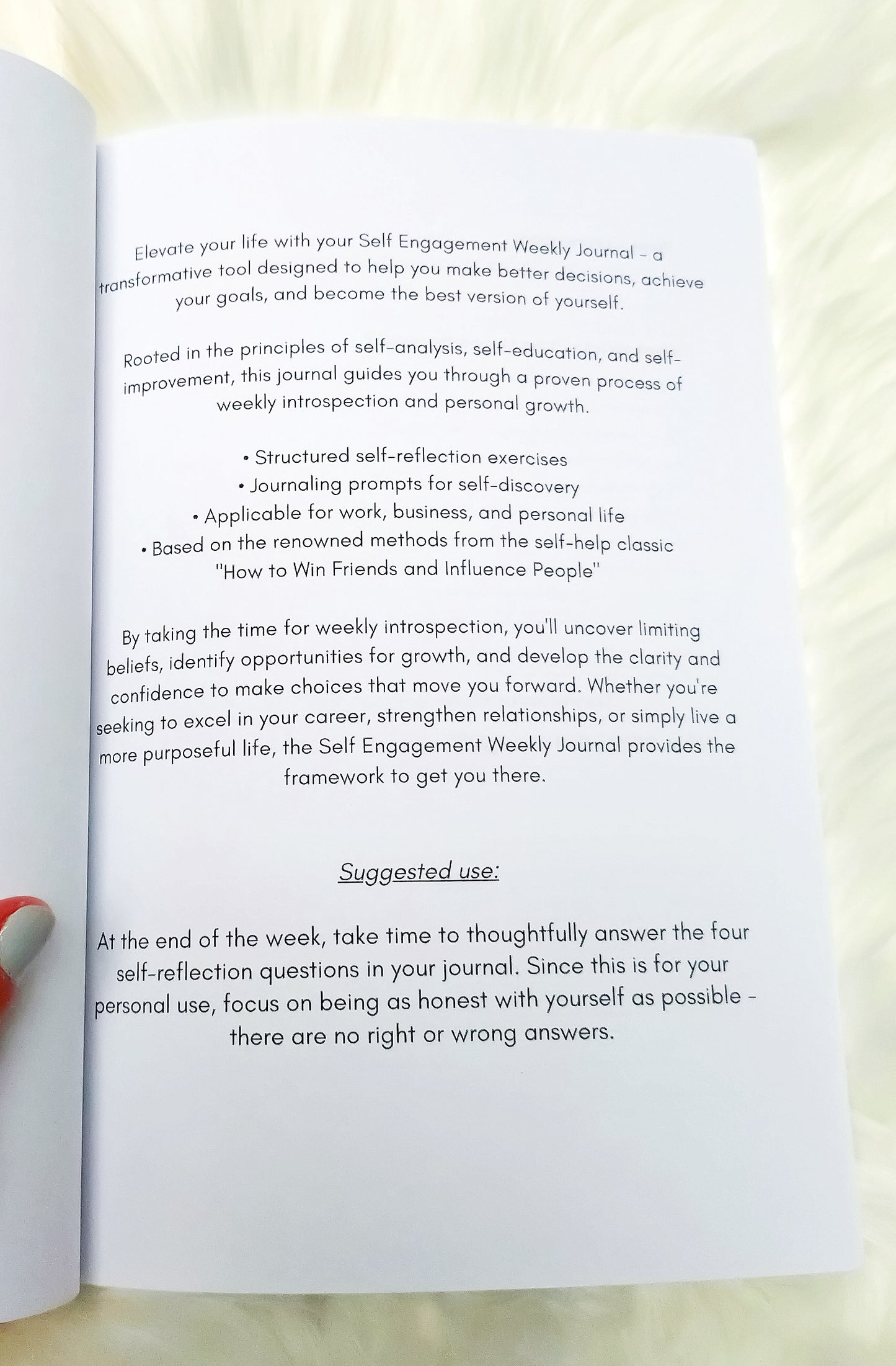 Self Engagement – A Guided Self-Reflection Journal for Weekly Personal Growth