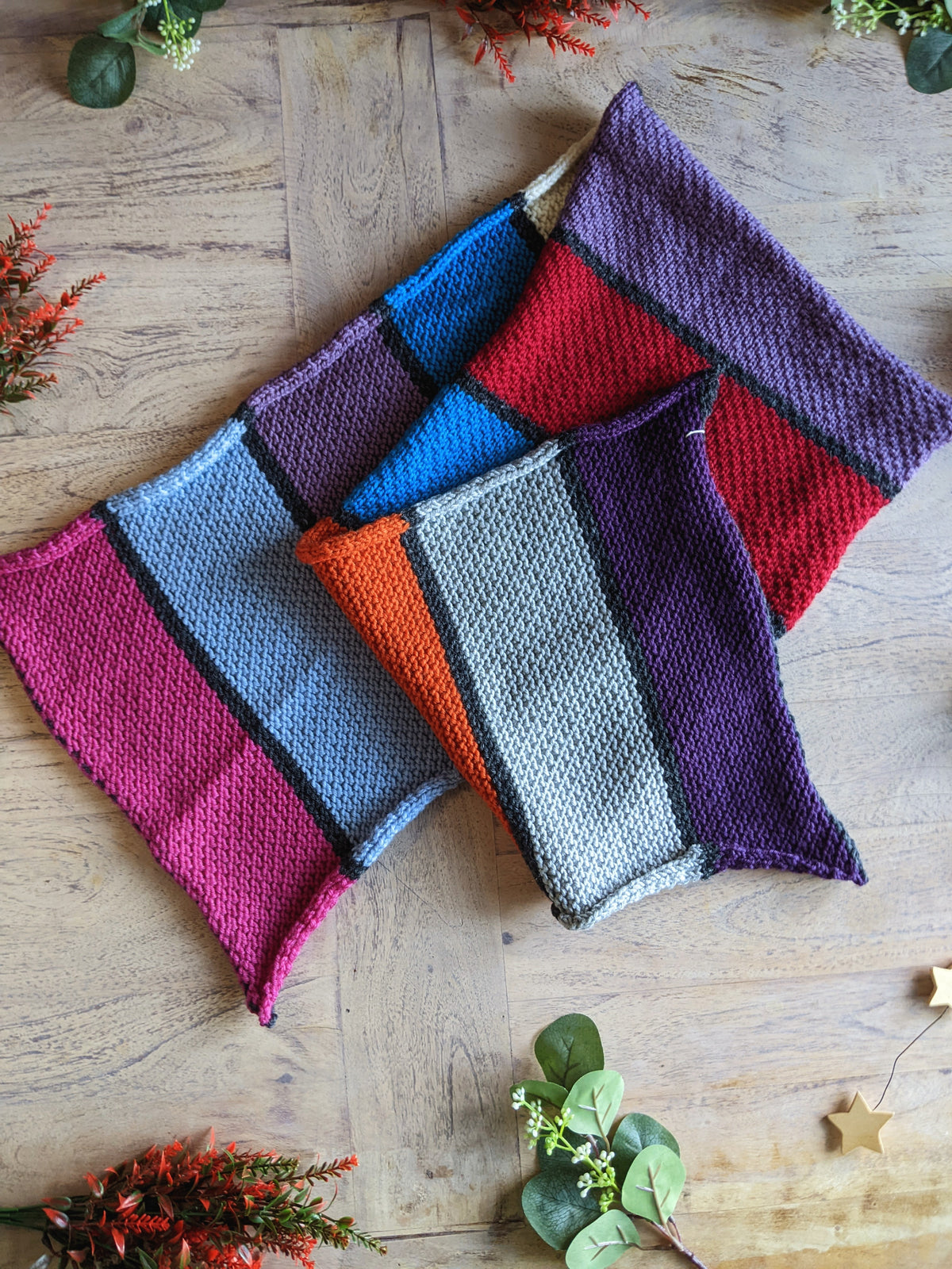 SALE: Merino Multicoloured Textured Scarf
