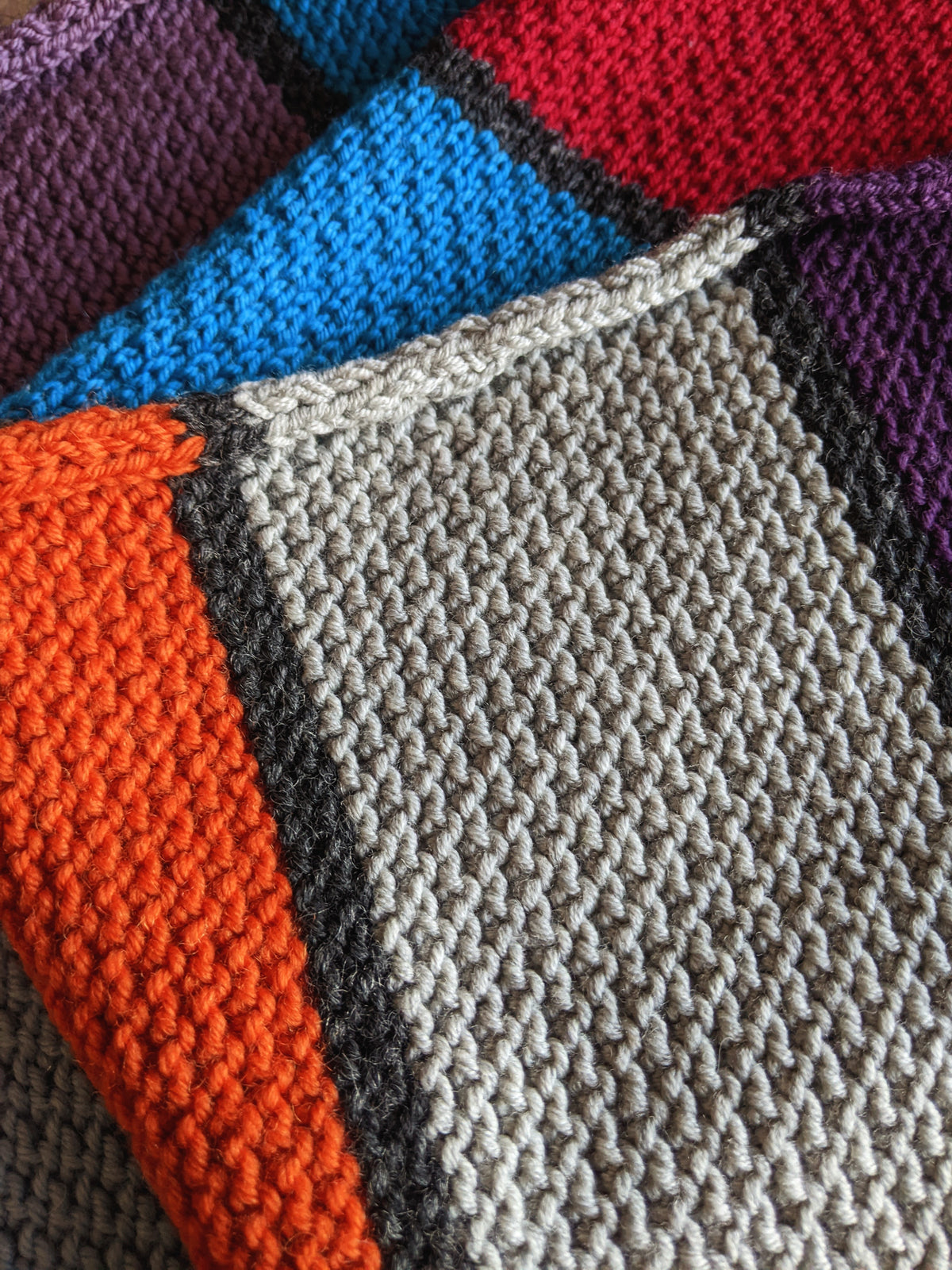 SALE: Merino Multicoloured Textured Scarf