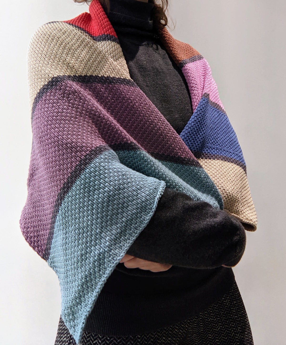 SALE: Cotton Multicoloured Textured Scarf