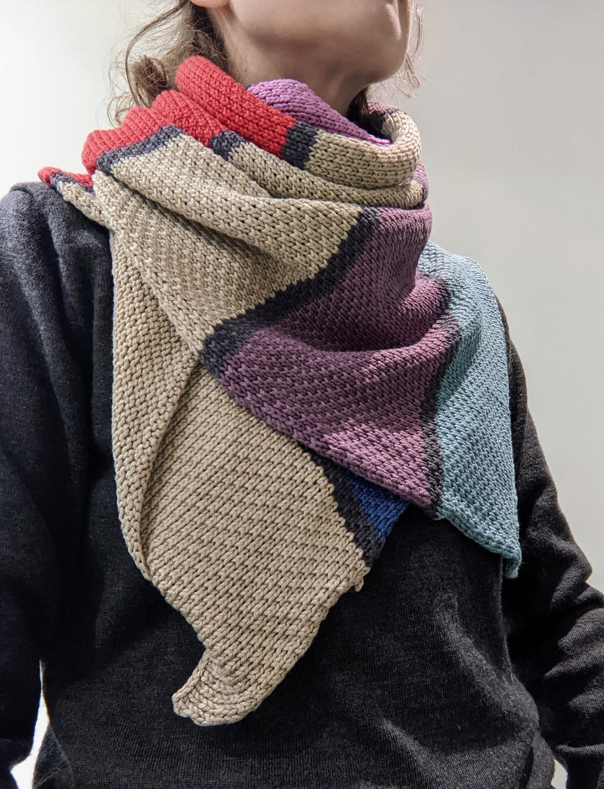 SALE: Cotton Multicoloured Textured Scarf