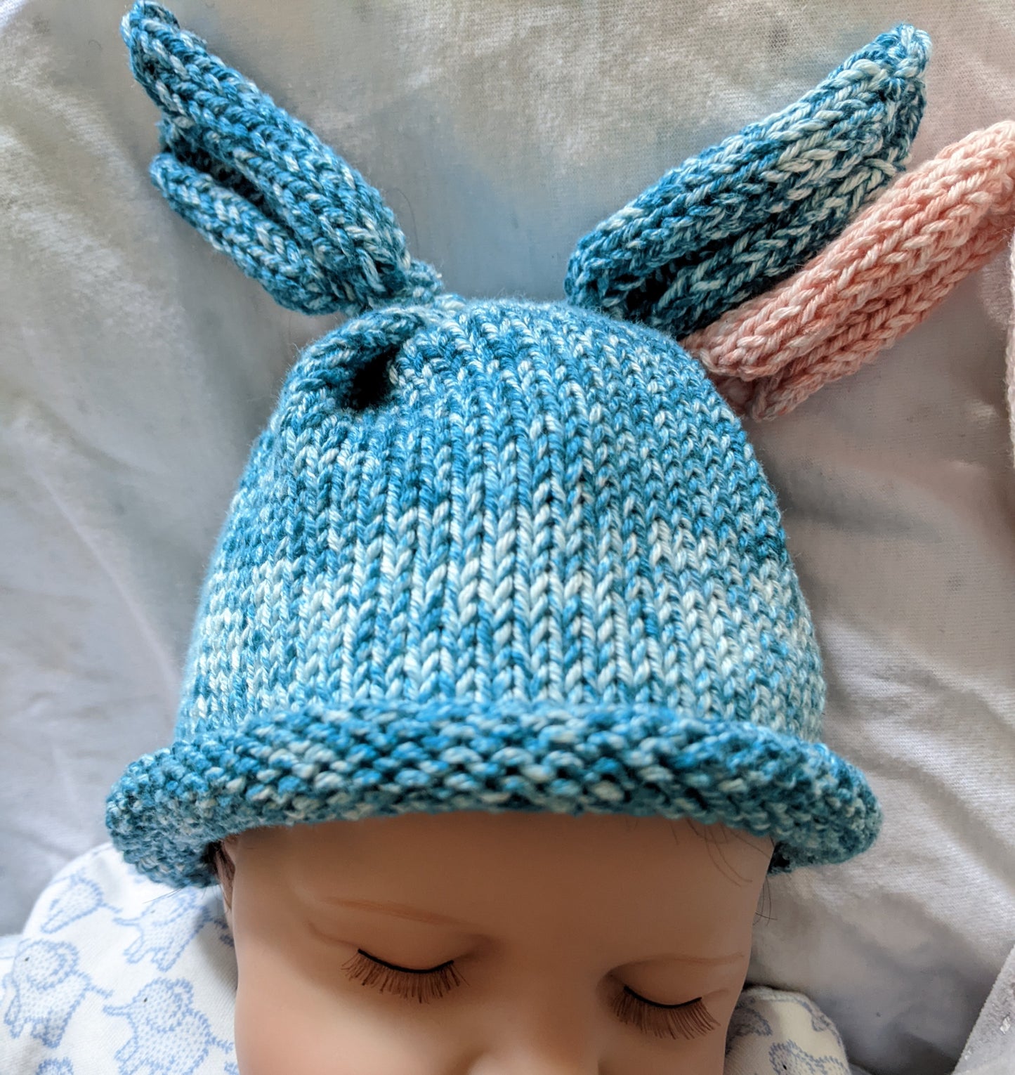 Baby Bunny Hat – 6–12 Months, Soft Cotton or Merino | 6 Colours