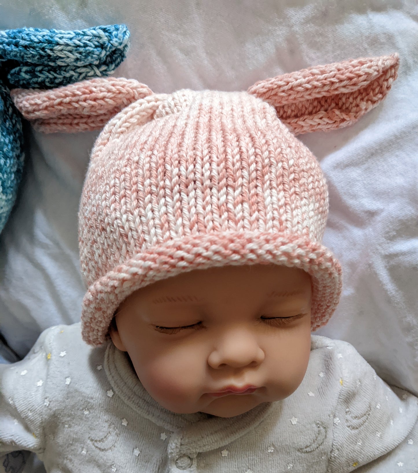 Baby Bunny Hat – 6–12 Months, Soft Cotton or Merino | 6 Colours