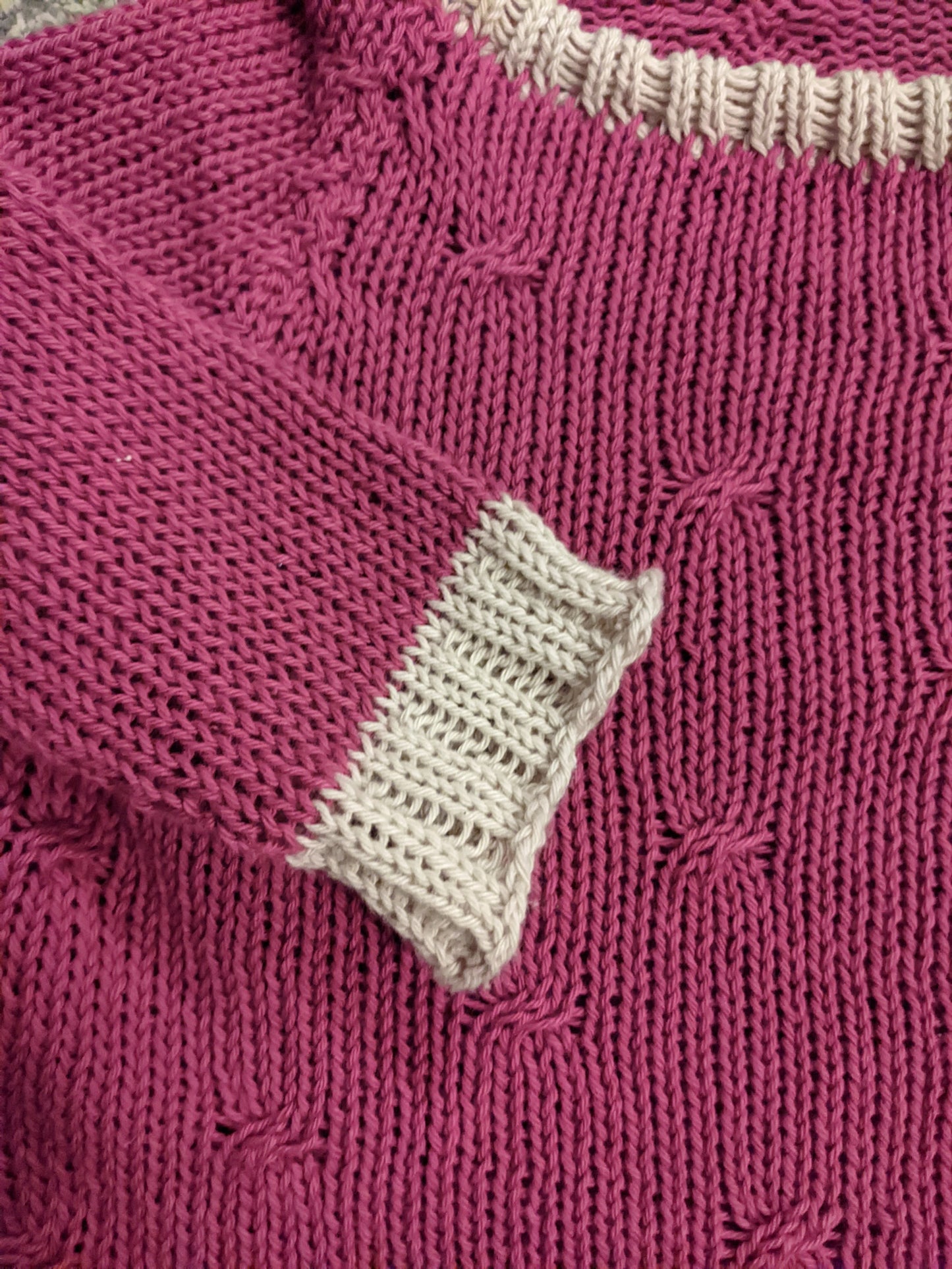 Cotton Cabled Kisses Jumper (Adults sizes)