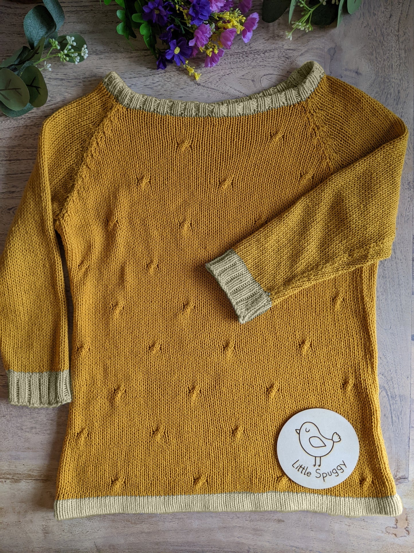Cotton Cabled Kisses Jumper (Adults sizes)