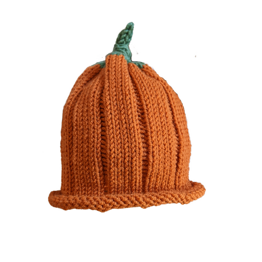 Baby Pumpkin Hat - Merino wool