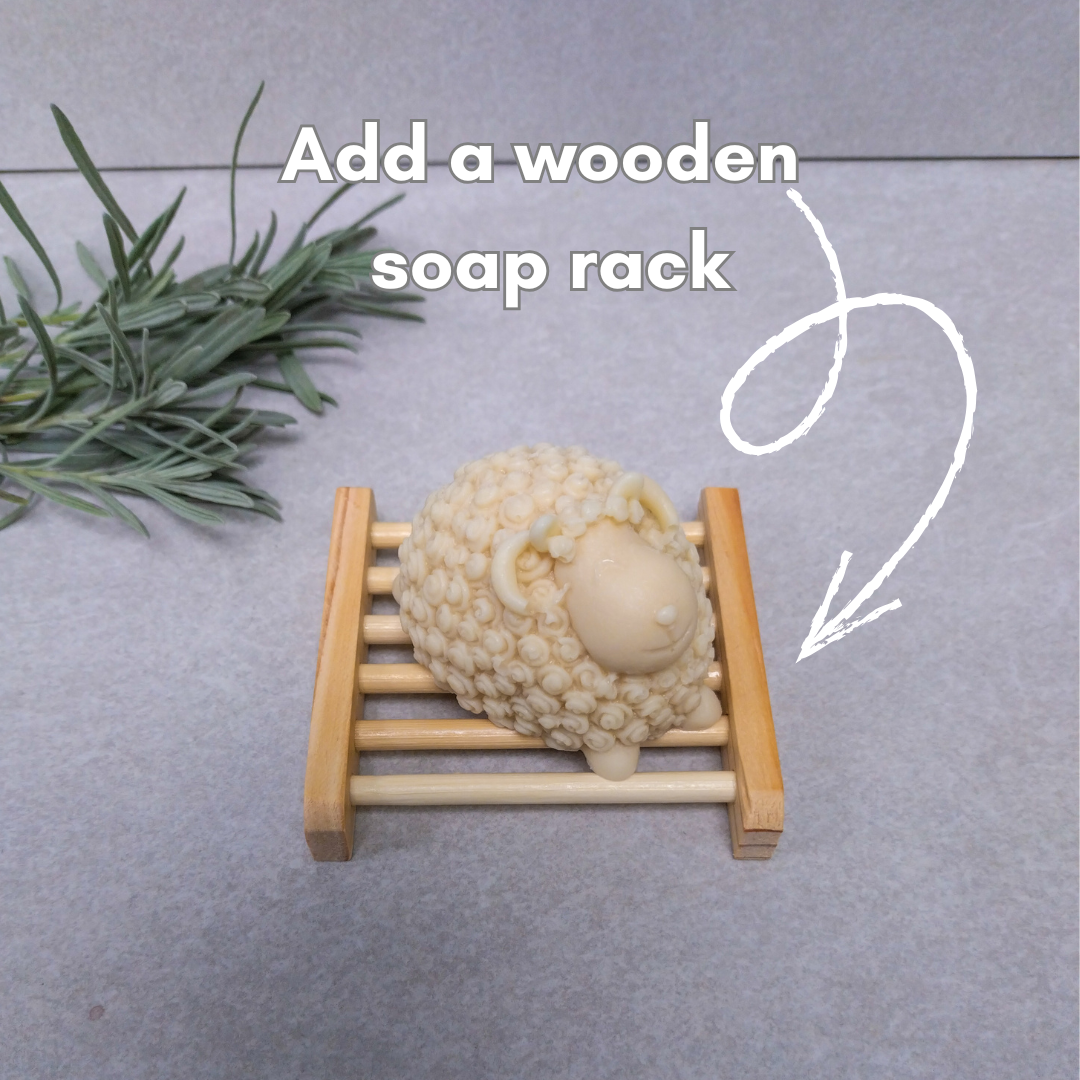 Sheep-Shaped Lanolin Soap Bar | Handmade in the UK | 85g