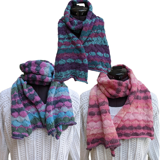 Adults Reversible Merino Scarf - 3 Limited Edition Colours