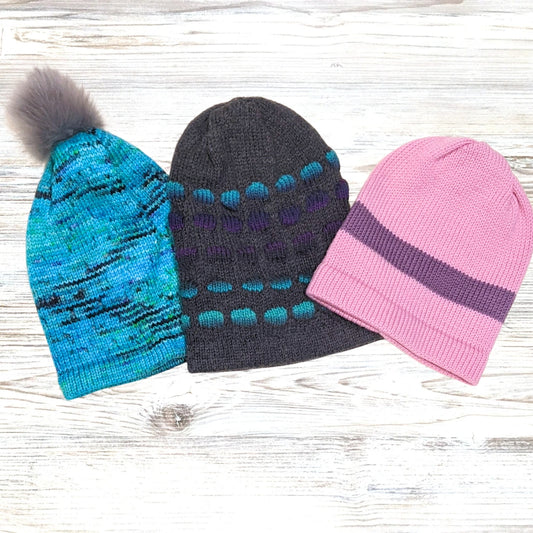 Adults Merino Wool Slouch Hats (different colours & styles - sustainable knitted hats