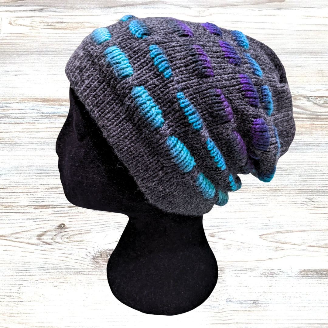 Adults Merino Wool Slouch Hats (different colours & styles - sustainable knitted hats