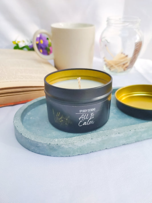 All is Calm Candle – Hand Poured Soy Wax | Warm Florals & Creamy Woods