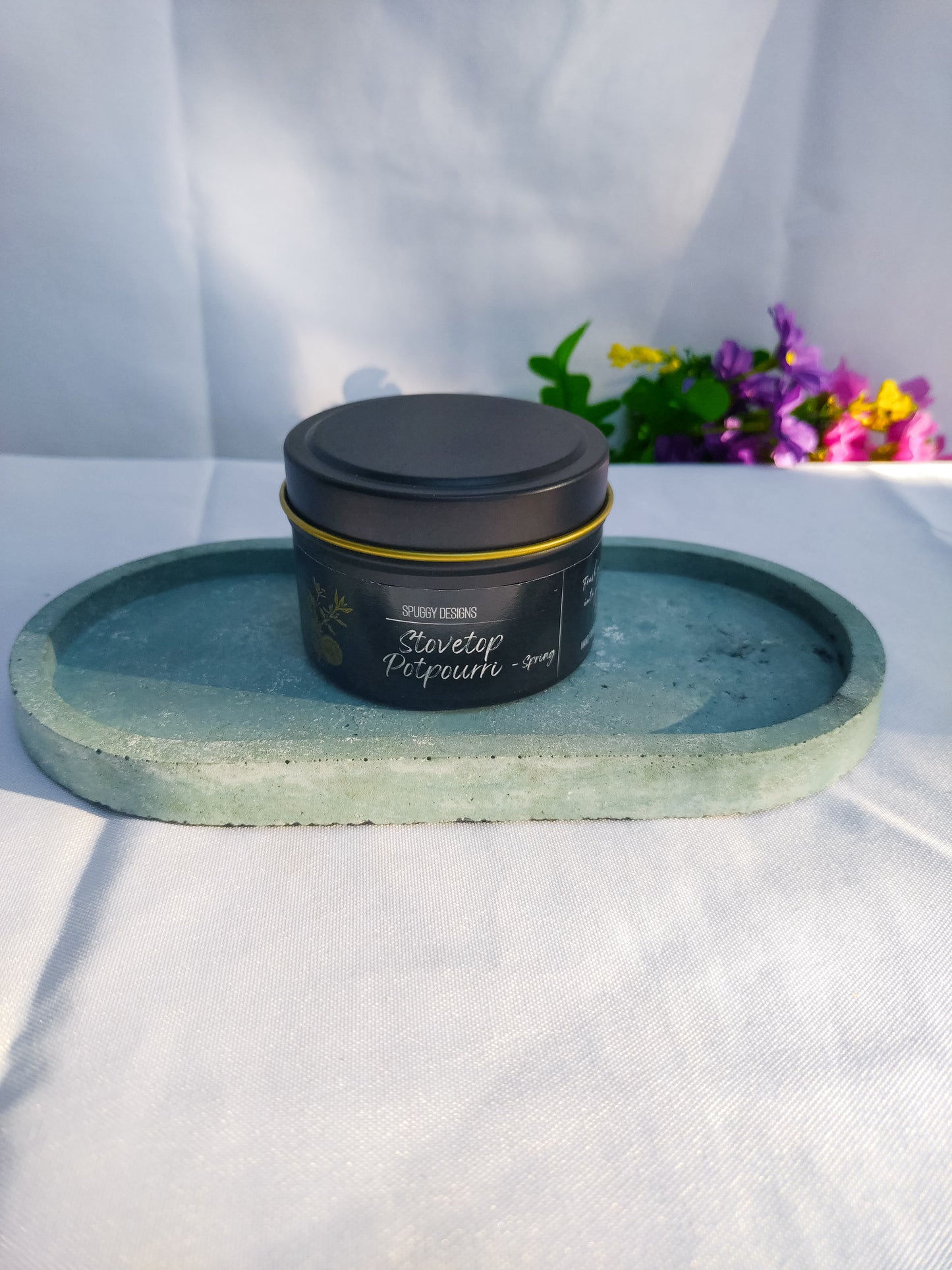 [New] Stovetop Potpourri Spring Candle – Hand Poured Soy Wax | Orange Citrus & Garden Herbs
