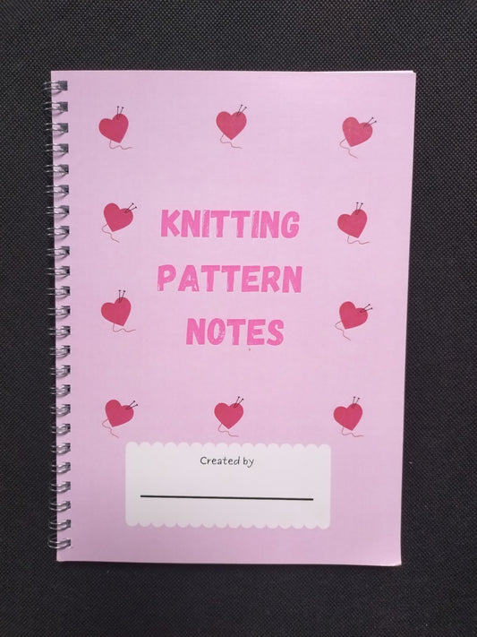 SALE: Heart Knitting Pattern Notebook (A5)