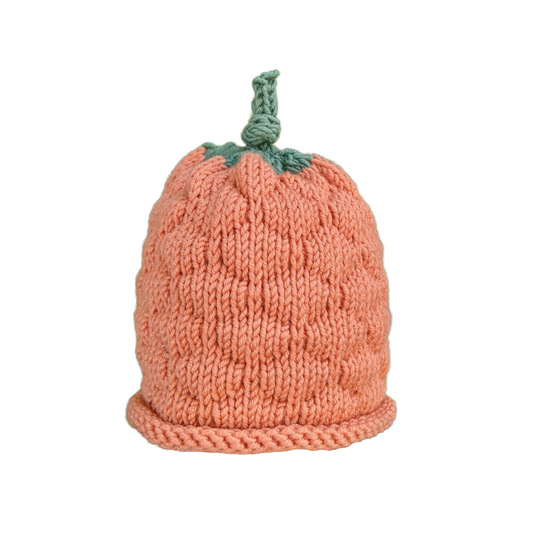 Baby Bumpy Pumpkin Hat - Merino wool