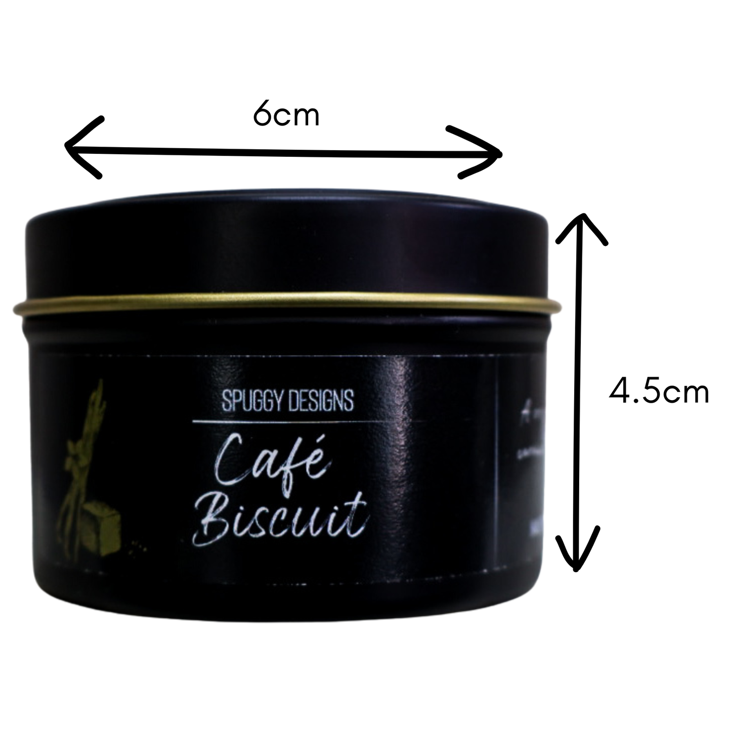 [New] Café Biscuit Soy Wax Candle – Warm Caramel & Vanilla Bakery Scent (Hand Poured)