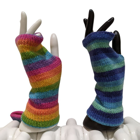 Adults Wrist Warmers - 4 colour choices. One Size (Blended Wool)