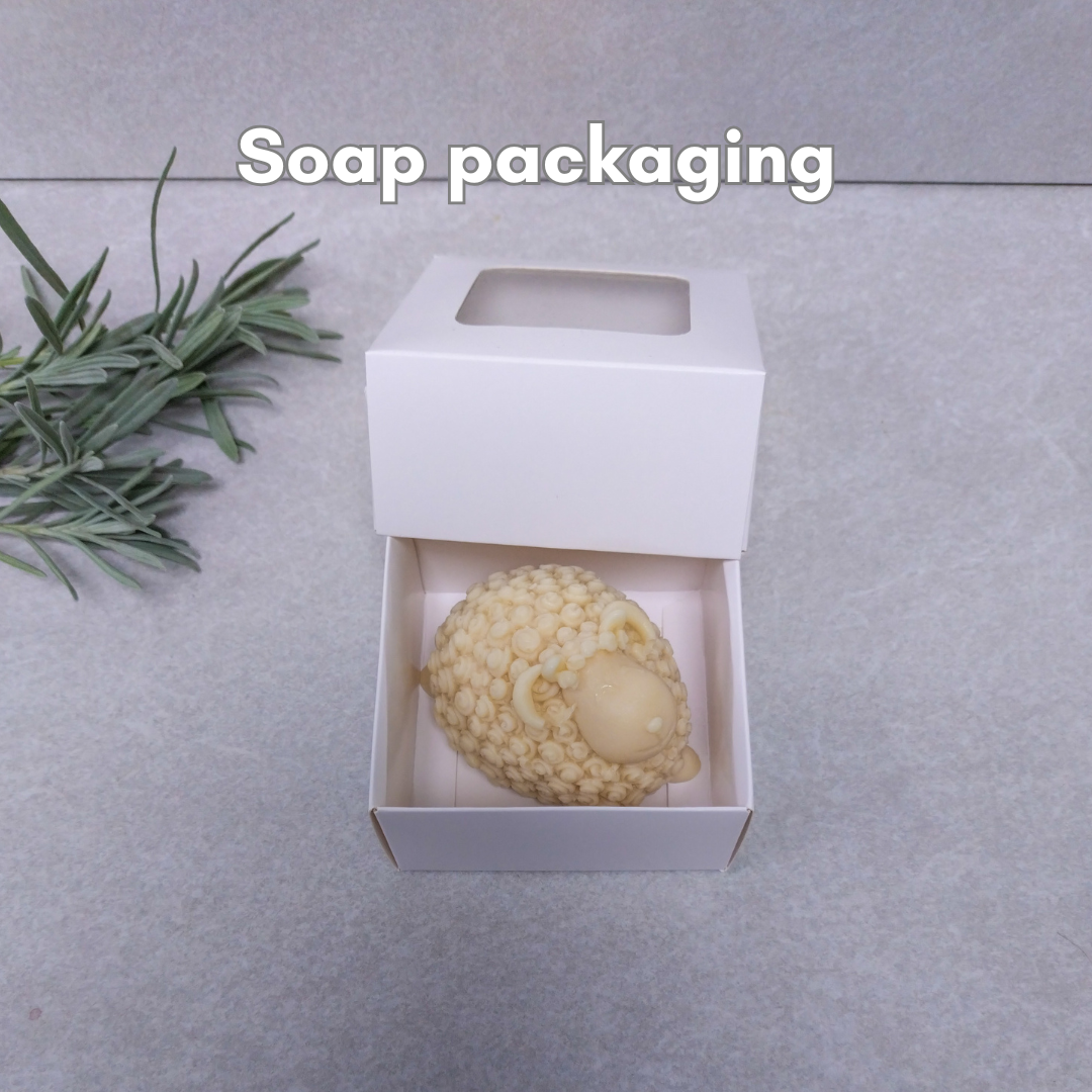 Sheep-Shaped Lanolin Soap Bar | Handmade in the UK | 85g