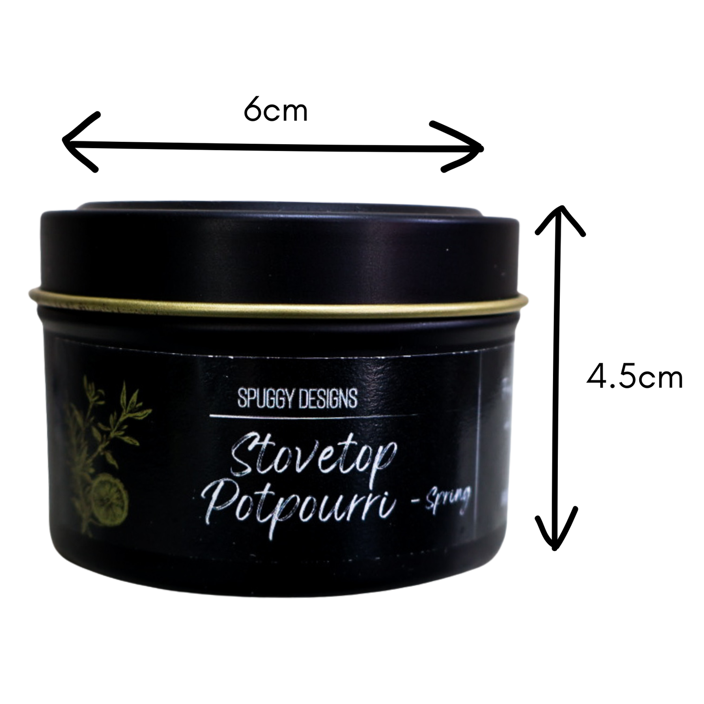 [New] Stovetop Potpourri Spring Candle – Hand Poured Soy Wax | Orange Citrus & Garden Herbs