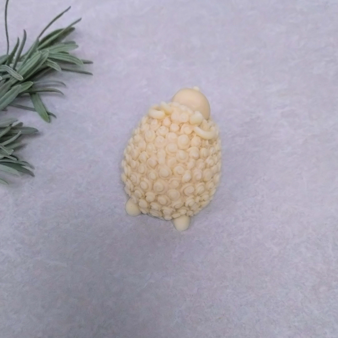 Sheep-Shaped Lanolin Soap Bar | Handmade in the UK | 85g