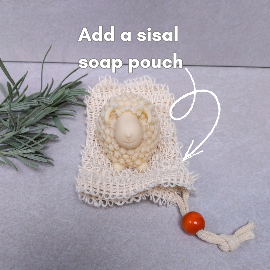 Sheep-Shaped Lanolin Soap Bar | Handmade in the UK | 85g