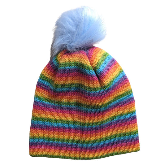 Adults Vivid Rainbow Beanie