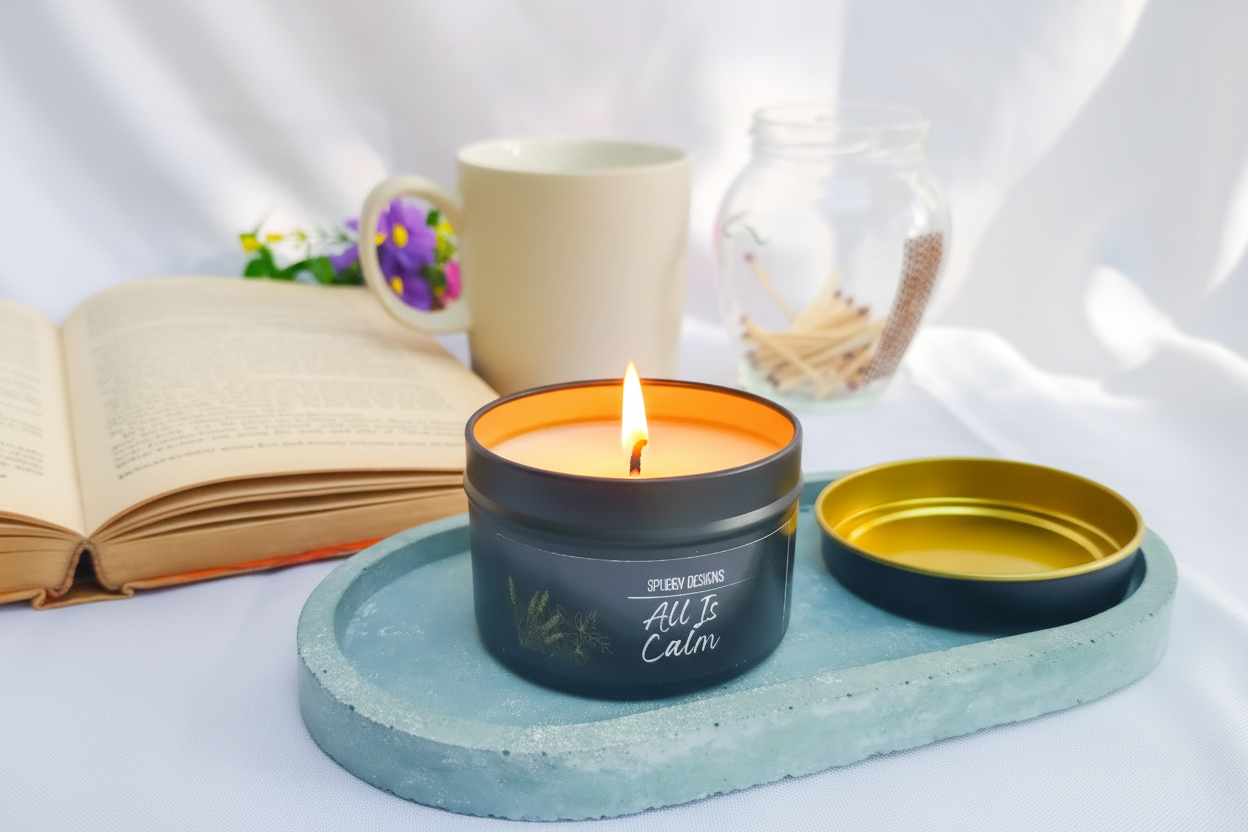 [New] All is Calm Candle – Hand Poured Soy Wax | Warm Florals & Creamy Woods