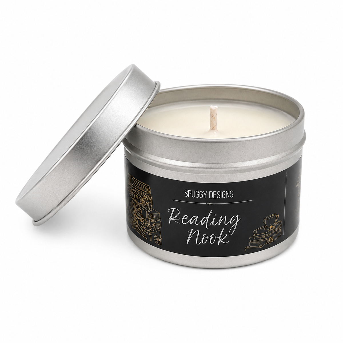 Reading Nook Candle – Hand Poured Soy Wax | Woody, Fruity & Earthy