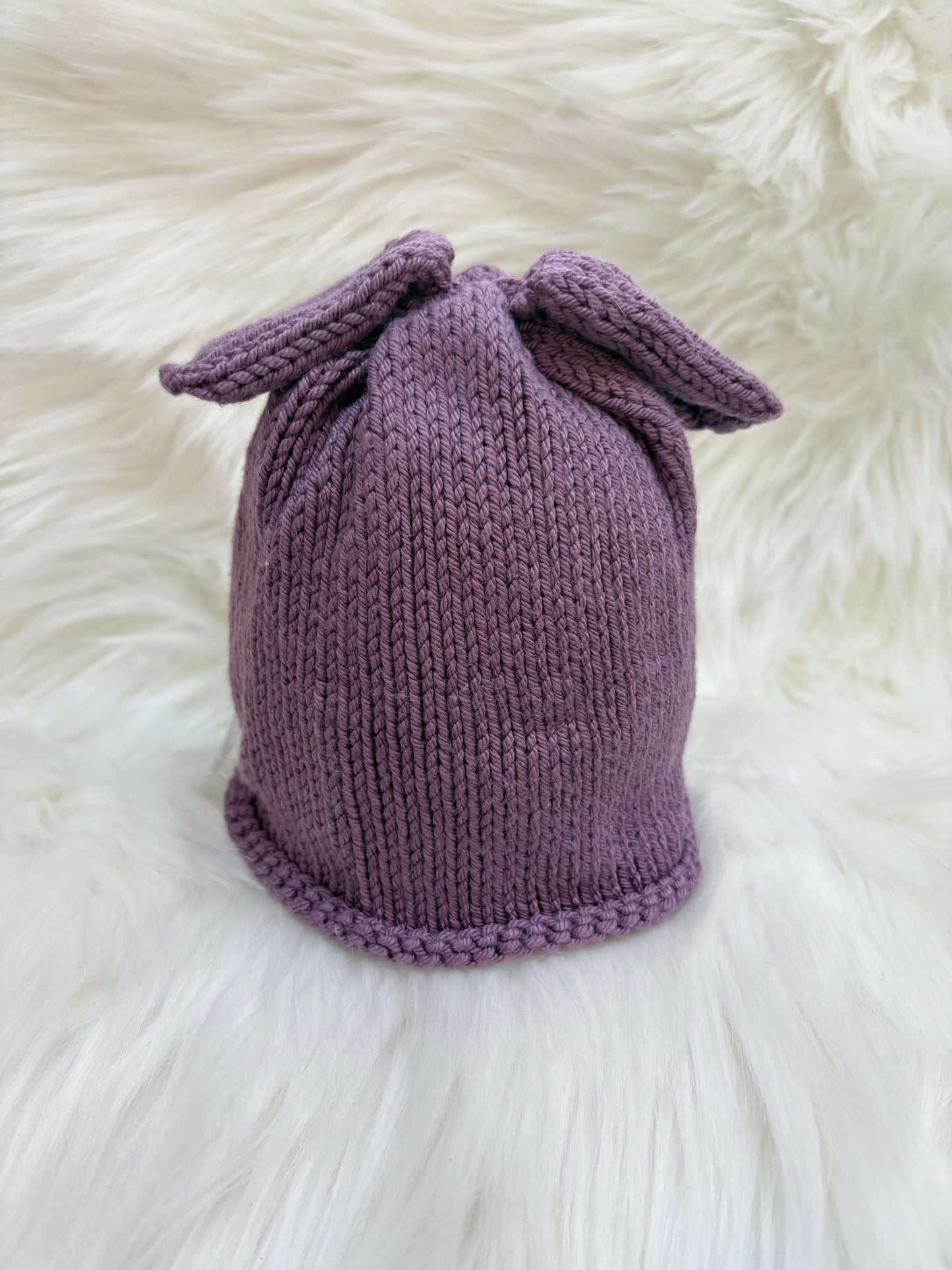 Baby Bunny Hat – 6–12 Months, Soft Cotton or Merino | 6 Colours