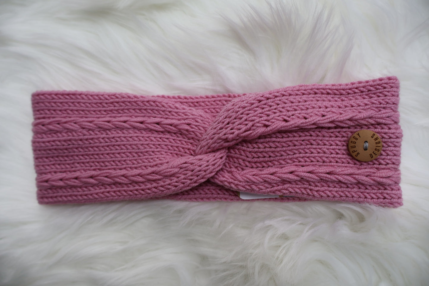 Ready-to-Ship | Handmade Merino Wool Braid Cable Knit Headband (M/L) – Sustainable Christmas Gift